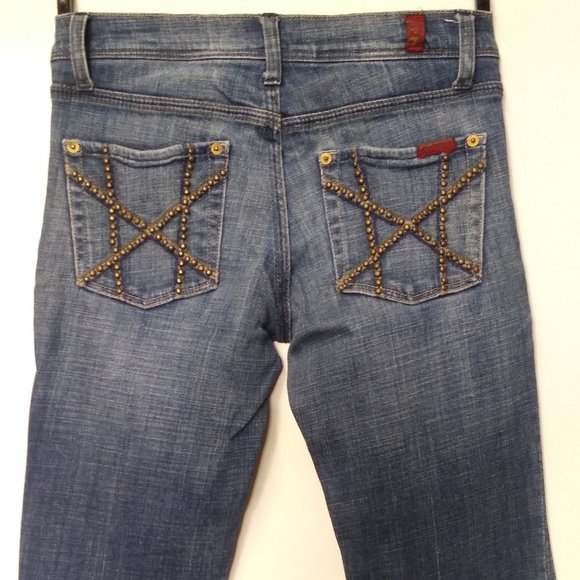 7 FOR ALL MANKIND Bootcut Dojo jeans embellished - Picture 4 of 11